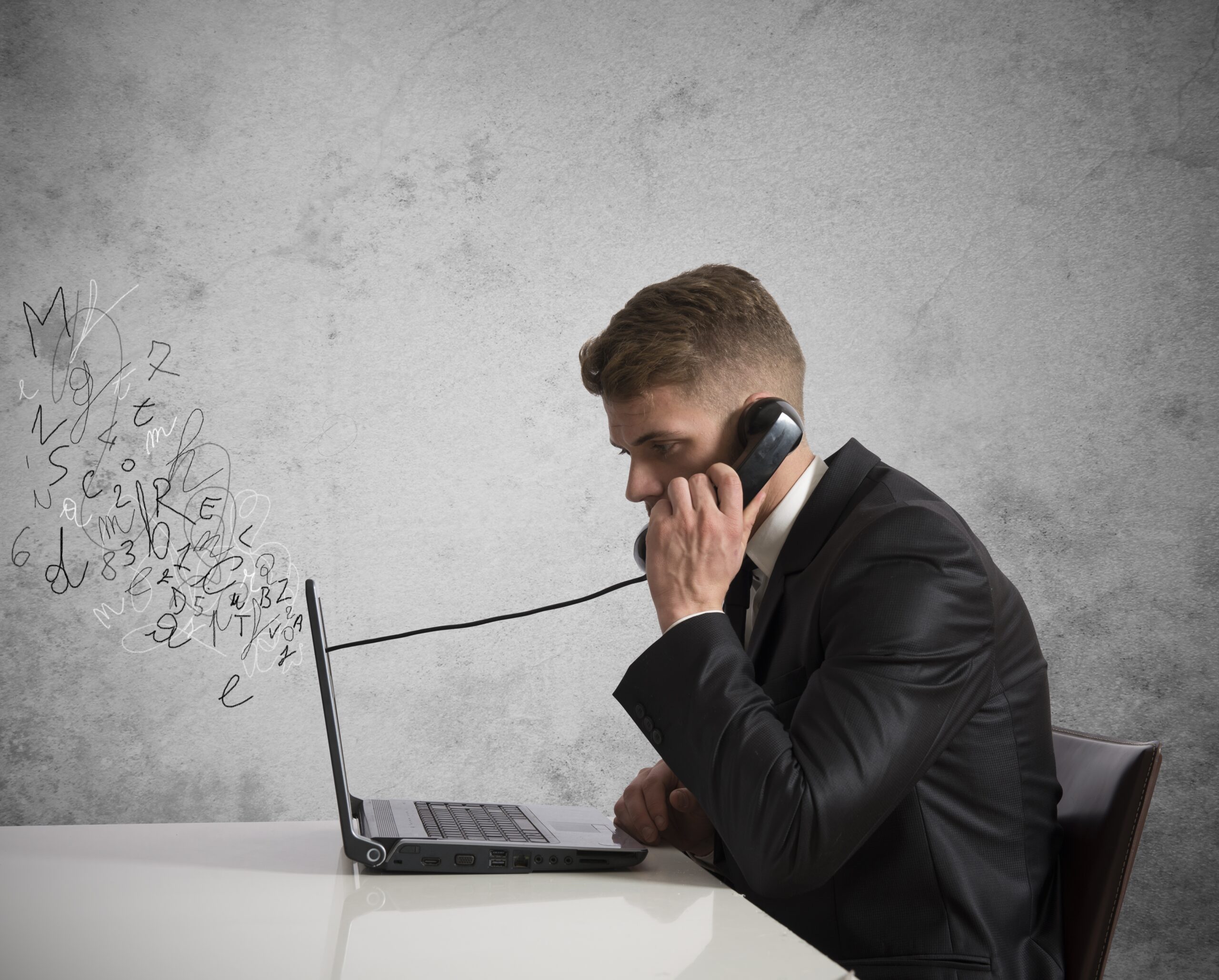 Calling handset to laptop